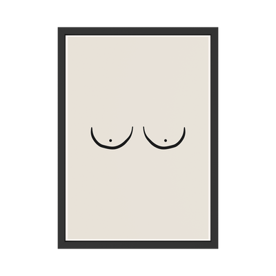 Minimalist Nude Line Art – Modern Abstract Body Print