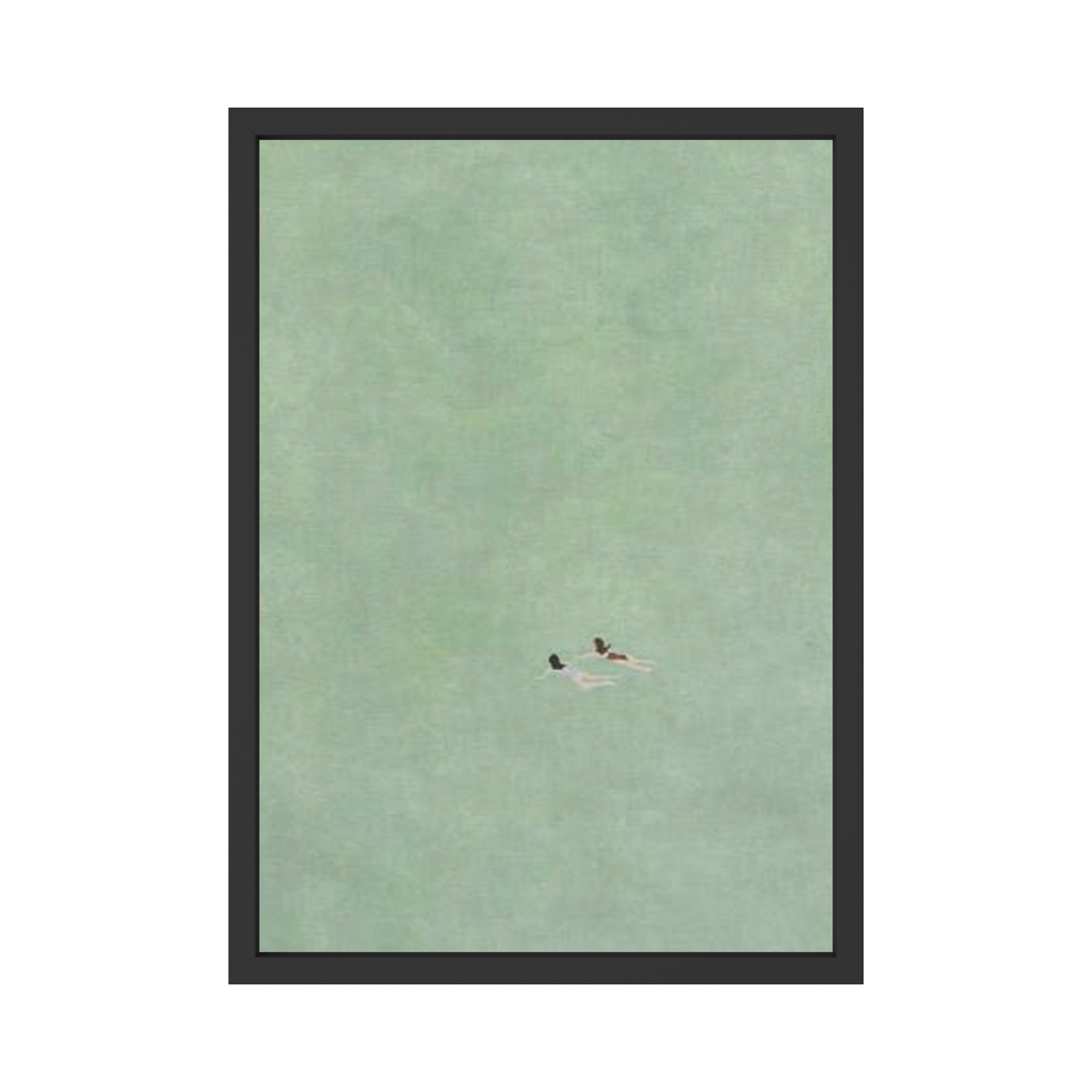 Minimalist Swimmers – Calm Aesthetic Wall Art Poster