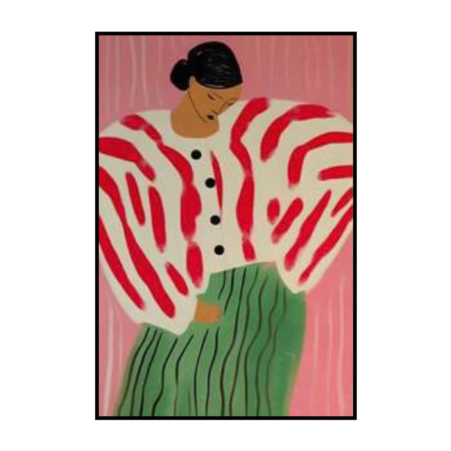 Bold Fashion Statement – Modern Abstract Woman Poster