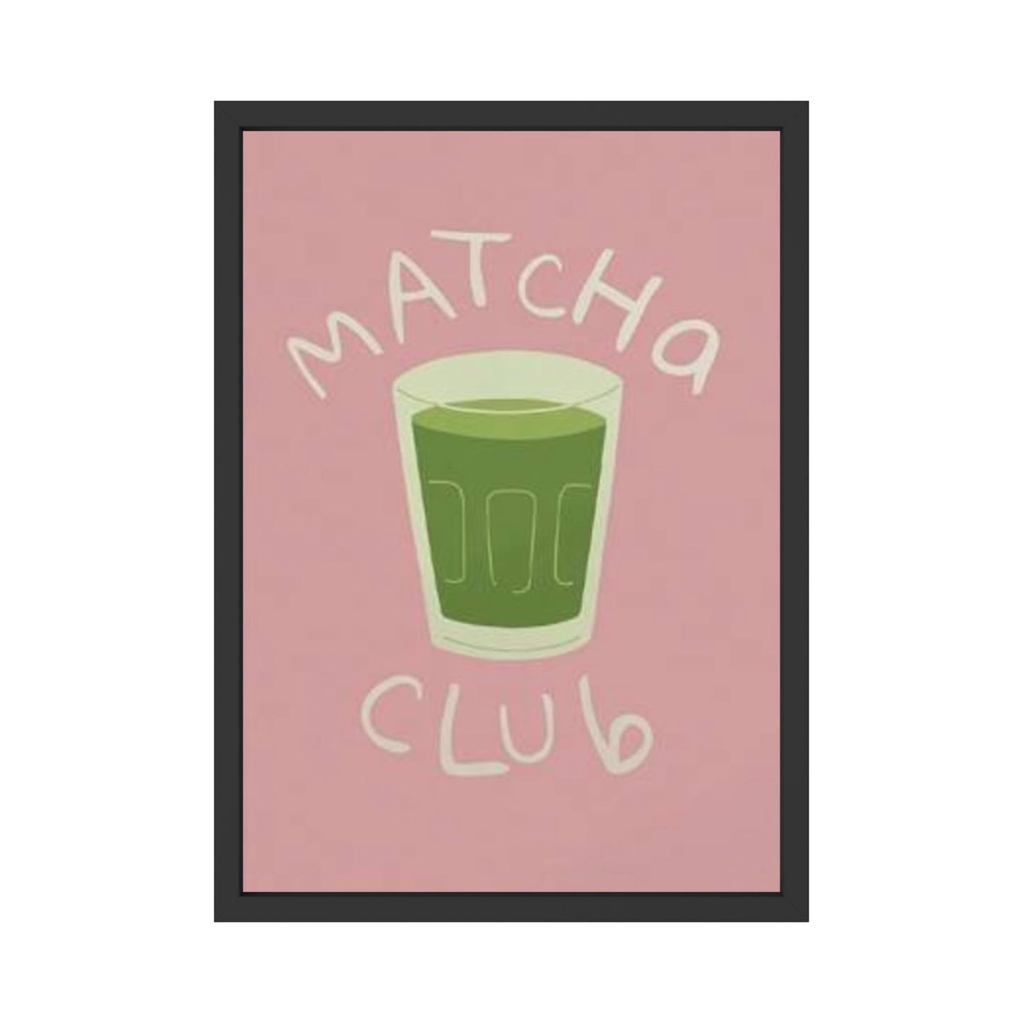 Matcha Club – Fun Minimalist Drink Poster