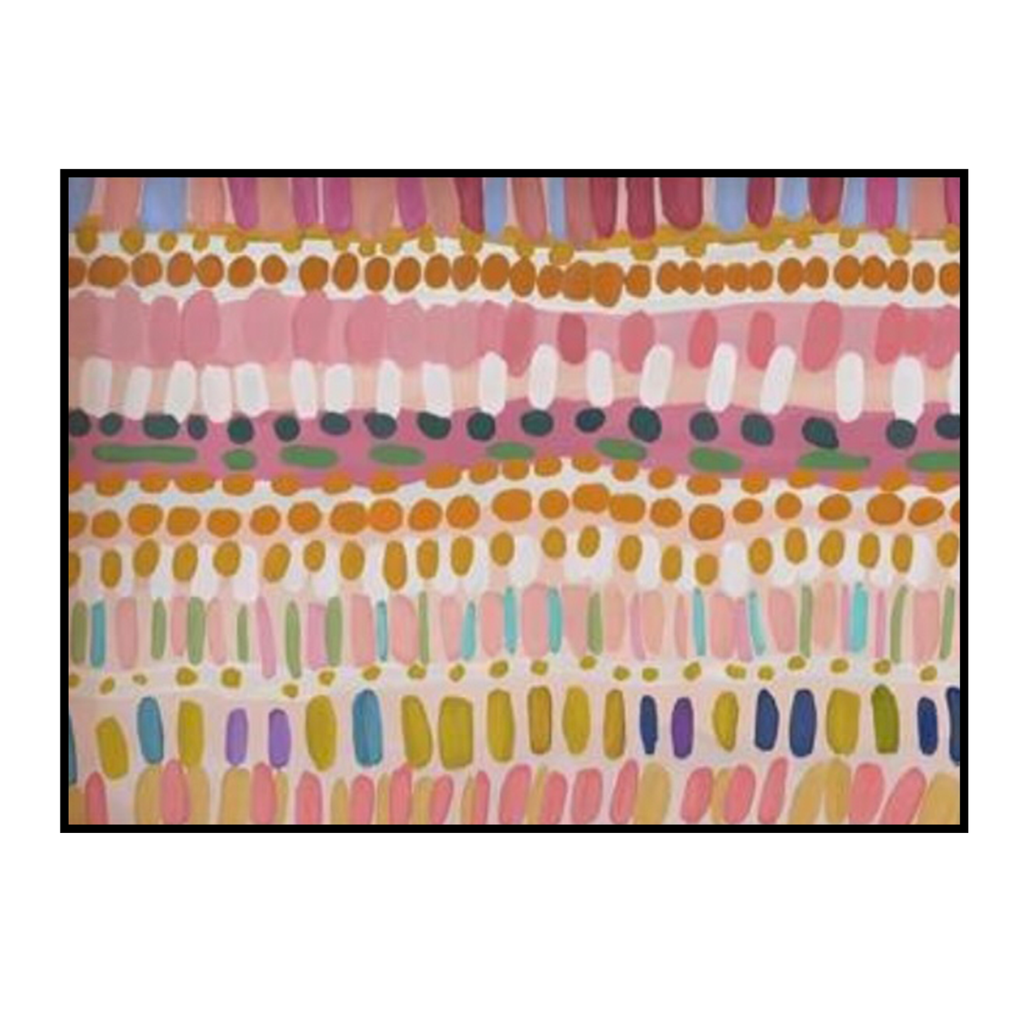 Color Rhythm – Abstract Multicolor Pattern Poster