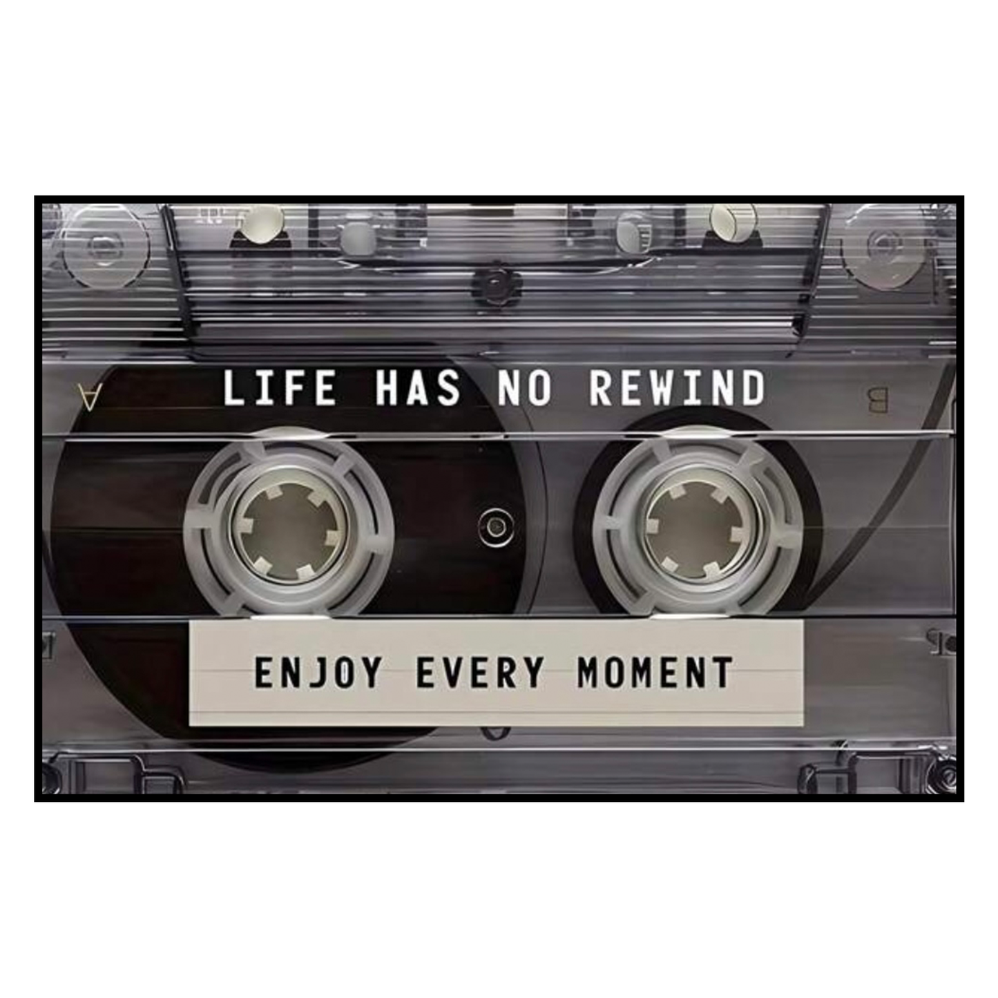 Vintage Cassette Inspiration – Enjoy Every Moment Poster