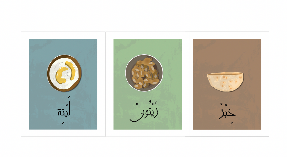 Arabic Kitchen Trio – Khebez, Labneh & Zeytoun Wall Art Set