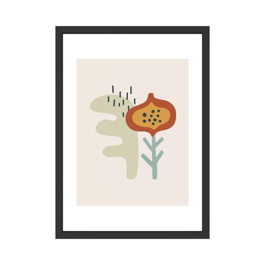 Abstract Floral Wall Art – Modern Botanical Print