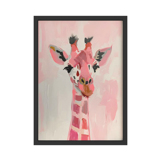 Blush Giraffe Wall Art