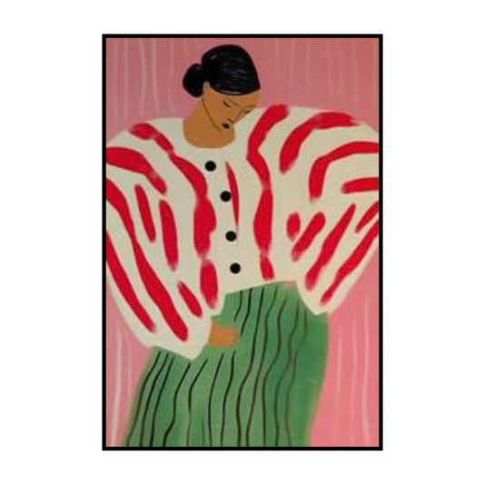 Bold Fashion Statement – Modern Abstract Woman Poster