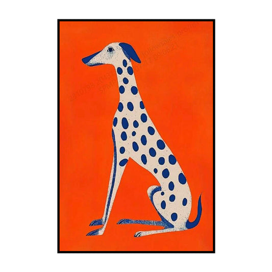 Blue-Spotted Dog – Bold Modern Art Poster