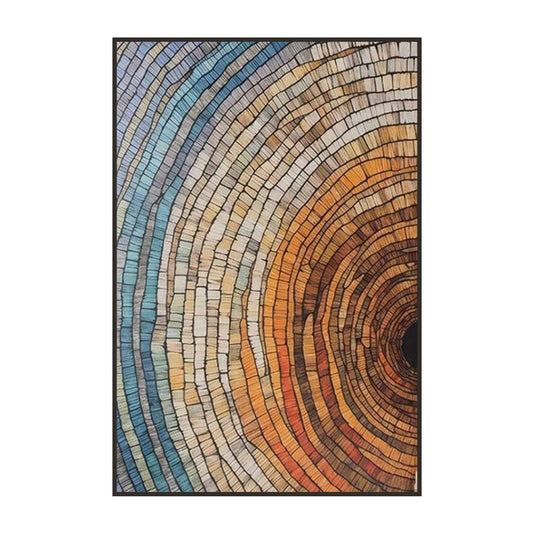 Colorful Tree Rings – Abstract Nature Wall Art Poster