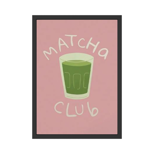 Matcha Club – Fun Minimalist Drink Poster