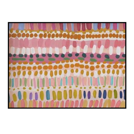 Color Rhythm – Abstract Multicolor Pattern Poster