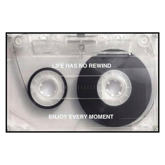 Vintage Cassette Inspiration – Enjoy Every Moment Poster